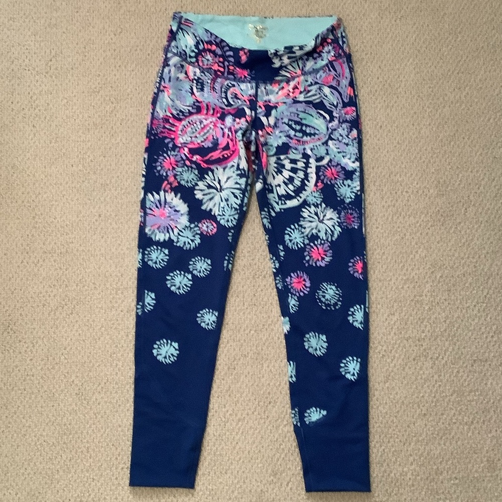 Lilly Pulitzer Luxletic Blue and Pink Leggings